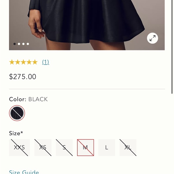 Hutch Dolan Long-Sleeve Smocked-Waist Mini Dress - Picture 8 of 8